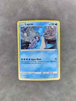 Pokemon TCG Lapras 🌀SWIRL Holo SWSH051 Sword & Shield Black Star Promo - NM - Image 1