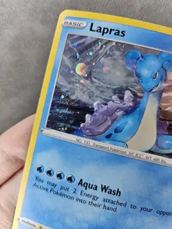 Pokemon TCG Lapras 🌀SWIRL Holo SWSH051 Sword & Shield Black Star Promo - NM - Image 2