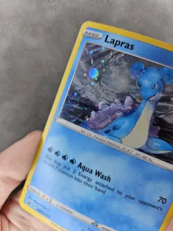 Pokemon TCG Lapras 🌀SWIRL Holo SWSH051 Sword & Shield Black Star Promo - NM - Image 3
