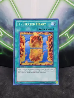 Yugioh H - Heated Heart RYMP-EN023 Secret Rare 1st Edition NM - Image 1