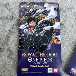 Lot Of 10 One Piece ROYAL BLOOD OP-10 English Sleeved Booster Packs - Image 2
