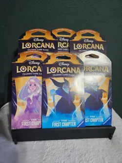 Disney Lorcana TCG: The First Chapter Sleeved Booster Lot Of 6 SEALED - Image 1