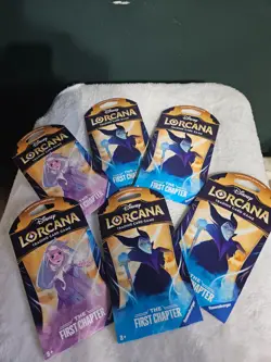 Disney Lorcana TCG: The First Chapter Sleeved Booster Lot Of 6 SEALED - Image 2