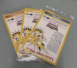 Legendary Birds Black Star Promo Pokemon Cards X3 Sealed Packs - Image 1