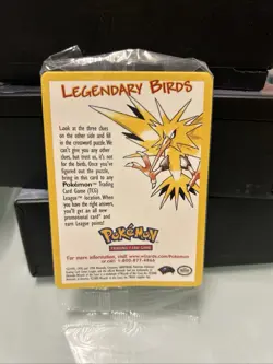 Legendary Birds Black Star Promo Pokemon Cards X3 Sealed Packs - Image 2