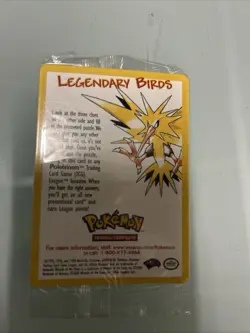 Legendary Birds Black Star Promo Pokemon Cards X3 Sealed Packs - Image 3