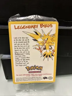 Legendary Birds Black Star Promo Pokemon Cards X3 Sealed Packs - Image 5