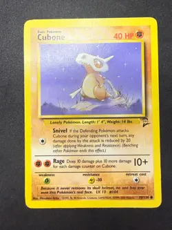 Cubone 70/130 | Common | Base Set 2 | Pokemon Card | NM- - Image 1