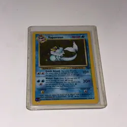 Vaporeon 12/64 Jungle Holo Rare 80 HP Pokemon Card - Image 1