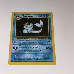 Vaporeon 12/64 Jungle Holo Rare 80 HP Pokemon Card - Image 3