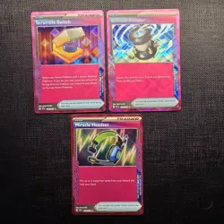 (3 Card Lot) Pokemon ACE SPEC Trainer Miracle Headset Scramble Switch Blender - Image 1