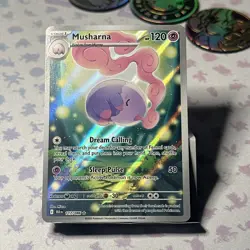 Pokemon TCG S&V Black Bolt Musharna Holo Illustration Card 117/086 NM Condition - Image 1