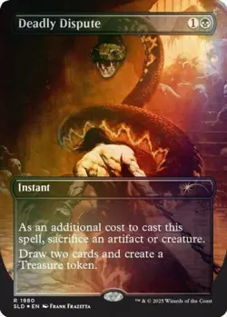 MTG English Deadly Dispute (1980) (Rainbow Foil) NM Foil Secret Lair - Image 1