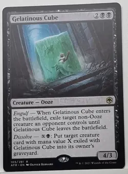MTG - Gelatinous Cube - Adventures in the Forgotten Realms (R) UNPLAYED, - Image 1
