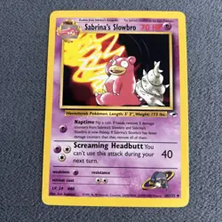 Pokemon Sabrina’s Slowbro 60/132 Gym Heroes - LP - Image 1