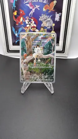 Pokemon TCG Meowth Phantasmal Flames 106/094 Illustration Rare NM - Image 1