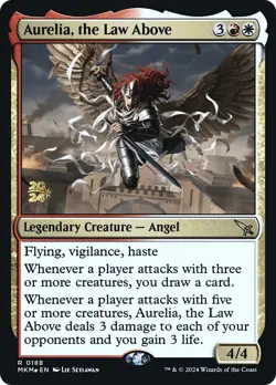 MTG Aurelia, the Law Above [Murders at Karlov Manor Prerelease Promos] Foil Near - Image 1