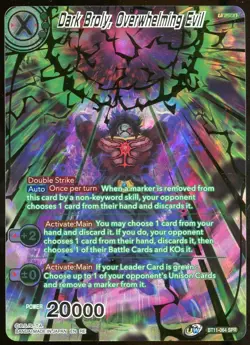Dark Broly, Overwhelming Evil BT11-064 Vermilion Bloodline SPR 2nd Edition DBS - Image 1