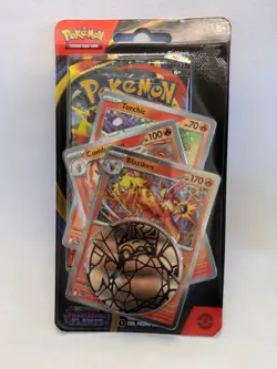 Pokemon ME02 Phantasmal Flames Premium Checklane Blister Pack (Blaziken) Sealed - Image 1