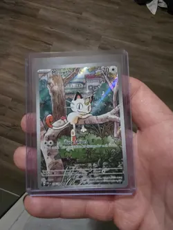 Pokemon Meowth 106/094 Illustration Rare Holo Me02 Phantasmal Flames English - Image 1