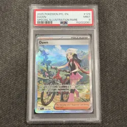2025 Pokemon Phantasmal Flames #129 Full Art Trainer Dawn SIR PSA 9 Mint - Image 1