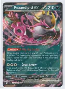 FEZANDIPITI EX 038/064 Pokemon TCG Double Rare Shrouded Fable NM - Image 1