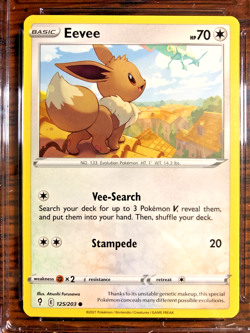 Eevee Regular Common #125|CGC MINT 9|2021 SWSH Evolving Skies|Pokemon TCG - Image 2