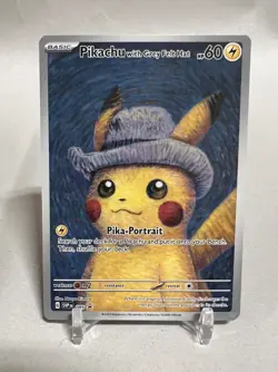 Pikachu with Grey Felt Hat - Van Gogh Promo SVP 085 Pokemon NM - Image 1