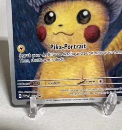 Pikachu with Grey Felt Hat - Van Gogh Promo SVP 085 Pokemon NM - Image 3