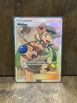 Pokemon Mallow Full Art Ultra Rare Holo Trainer 145/145 SM-Guardians Rising - Image 1
