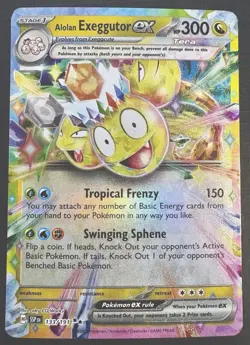 Alolan Exeggutor Ex 133/191 Surging Sparks - DOUBLE RARE HOLO - 2025 Pokemon TCG - Image 1