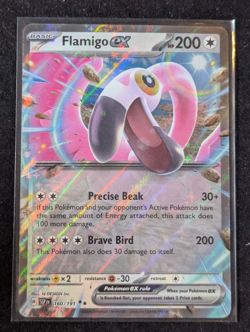 Pokemon Flamingo ex 160/191 Holo Ultra Rare Full Art Surging Sparks NM - Image 1