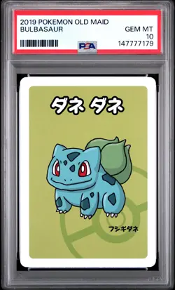 2019 POKEMON OLD MAID BULBASAUR PSA 10 - Image 1