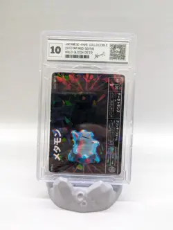 Custom Holo Glitch Ditto Pokemon Graded Slab Japanese Rare Collectible Neocraft - Image 1