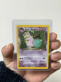 2000 Pokemon Team Rocket’s Dark Slowbro 12/82 Holo NM/LP - Image 3