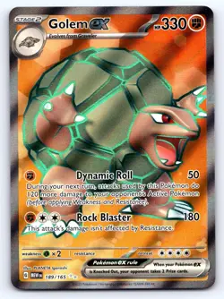 Golem ex 189/165 Ultra Rare 151 Pokemon Near Mint - Image 1