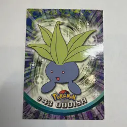 #43 Oddish Pokemon 1999 Topps TV - Image 1