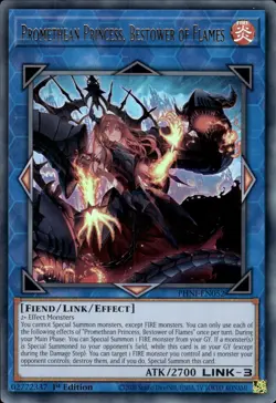 Promethean Princess, Bestower Of Flames - Ultra Rare 1st Ed PHNI-EN052 NM YuGiOh - Image 1