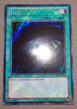 YUGIOH DARK HOLE SECRET RARE LCJW-EN283 1ST EDITION - Image 1