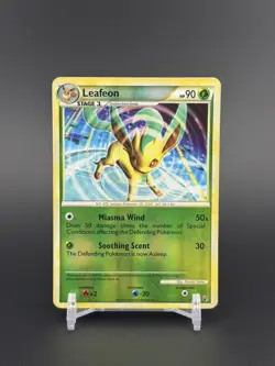 Leafeon - 17/90 - Rare Reverse Holo HS Undaunted - Pokemon Card - - Image 1