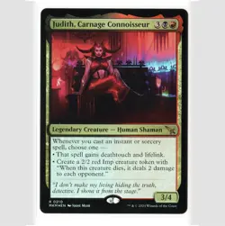 Judith, Carnage Connoisseur (Foil) - MKM #210 Rare - NM Murder at Markov - Image 2