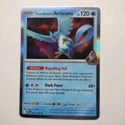Team Rocket's Articuno SV10: Destined Rivals Pokemon 051/182 Holo Rare NM+ - Image 1