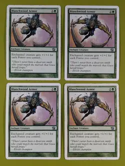 Blanchwood Armor x4 Eighth Edition 8th 4x Playset Magic the Gathering MTG - Image 1