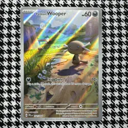 2025 Pokemon Phantasmal Flames Paldean Wooper Holo Full Art Rare #102/94 - Image 1
