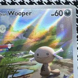 2025 Pokemon Phantasmal Flames Paldean Wooper Holo Full Art Rare #102/94 - Image 3