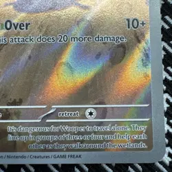 2025 Pokemon Phantasmal Flames Paldean Wooper Holo Full Art Rare #102/94 - Image 4