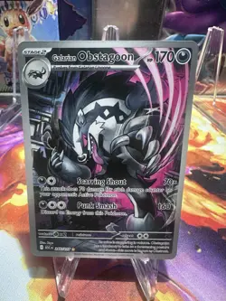 Pokemon TCG Galarian Obstagoon ASC EN Rare Regular Stage 2 170 HP 245/217 - Image 1