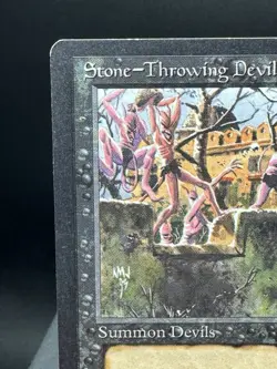 MTG Arabian Nights Stone- Throwing Devils Banned LP - Image 2