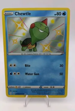 NM Chewtle Pokemon • Shiny Holo Rare • SV028/SV122 Shining Fates: Shiny Vault - Image 1