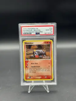 Pokemon PSA 10 Ex Team Rocket Returns Houndour Reverse Holo 59/109 PSA 10 - Image 1